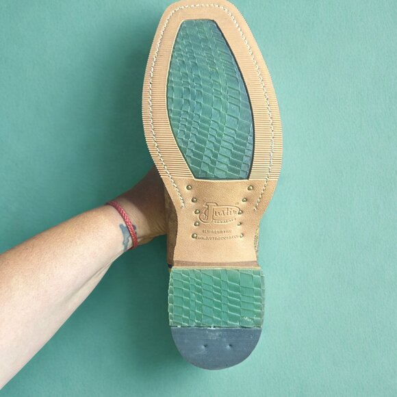 Justin Boots Western Cowboy Boots - Size 10 (Runs Large) - Picture 4 of 6